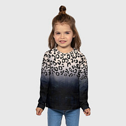 Лонгслив детский Животный принт, цвет: 3D-принт — фото 2