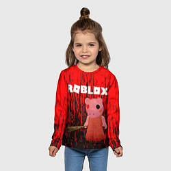 Лонгслив детский Roblox Piggy, цвет: 3D-принт — фото 2