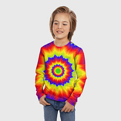 Лонгслив детский Tie-Dye, цвет: 3D-принт — фото 2