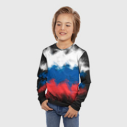 Лонгслив детский Россия, цвет: 3D-принт — фото 2