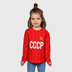 Лонгслив детский Форма сборной СССР, цвет: 3D-принт — фото 2