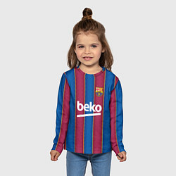Лонгслив детский FC Barcelona 2021, цвет: 3D-принт — фото 2