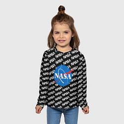 Лонгслив детский NASA, цвет: 3D-принт — фото 2