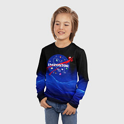 Лонгслив детский IMPOSTOR NASA, цвет: 3D-принт — фото 2