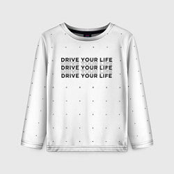 Лонгслив детский Drive Your Live, цвет: 3D-принт