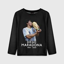 Лонгслив детский Diego Maradona, цвет: 3D-принт