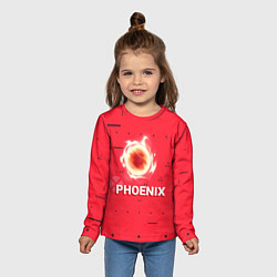 Лонгслив детский Phoenix, цвет: 3D-принт — фото 2