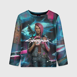 Детский лонгслив CYBERPUNK 2077 спина Z