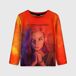 Лонгслив детский Queens Gambit Ход Королевы, цвет: 3D-принт