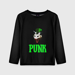 Детский лонгслив Punky trashcat