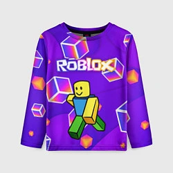 Детский лонгслив ROBLOX КУБЫ