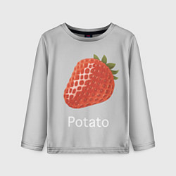 Лонгслив детский Strawberry potatoes, цвет: 3D-принт