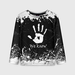 Лонгслив детский WE KNOW TES, цвет: 3D-принт