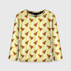 Лонгслив детский Кусочки Пиццы, цвет: 3D-принт