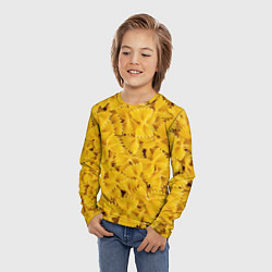 Лонгслив детский Макароны бабочки, цвет: 3D-принт — фото 2