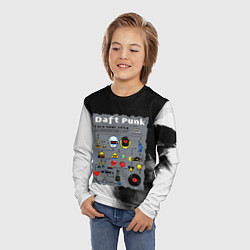 Лонгслив детский Daft punk modern, цвет: 3D-принт — фото 2