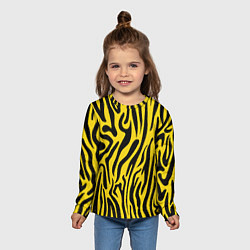 Лонгслив детский Тигровые полоски, цвет: 3D-принт — фото 2