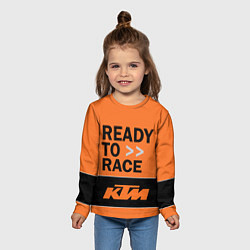 Лонгслив детский KTM READY TO RACE Z, цвет: 3D-принт — фото 2