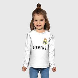 Лонгслив детский Р Карлос футболка Реала, цвет: 3D-принт — фото 2