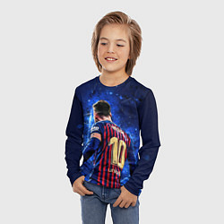 Лонгслив детский Leo Messi Лео Месси 10, цвет: 3D-принт — фото 2