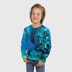 Лонгслив детский Фото дайвинг, цвет: 3D-принт — фото 2