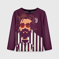 Лонгслив детский Andrea Pirlo, цвет: 3D-принт