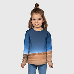 Лонгслив детский Пустыня, цвет: 3D-принт — фото 2