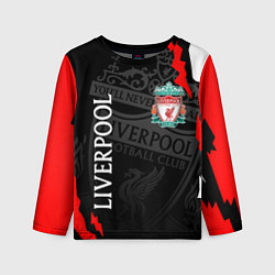 Лонгслив детский LIVERPOOL ЛИВЕРПУЛЬ СПОРТ, цвет: 3D-принт