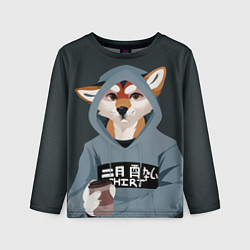 Детский лонгслив Furry fox