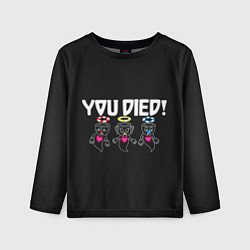 Лонгслив детский You Died, цвет: 3D-принт