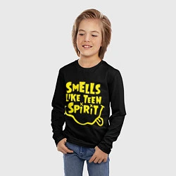 Лонгслив детский Smells like teen spirit, цвет: 3D-принт — фото 2