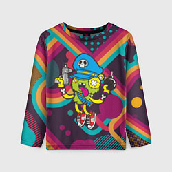 Лонгслив детский Crazy Bomberman, цвет: 3D-принт