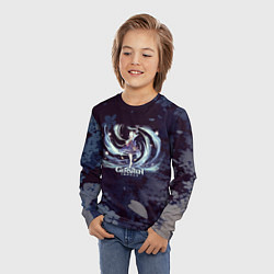 Лонгслив детский Genshin Impact - Аяка, цвет: 3D-принт — фото 2