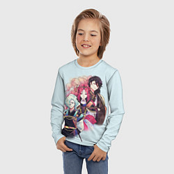 Лонгслив детский Манхва, Облачный цветок, цвет: 3D-принт — фото 2