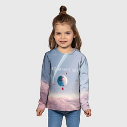 Лонгслив детский No mans sky, цвет: 3D-принт — фото 2