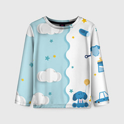 Лонгслив детский Слоник с Шариком, цвет: 3D-принт