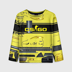 Лонгслив детский CS GO YELLOW SKIN, цвет: 3D-принт