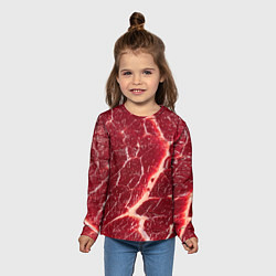 Лонгслив детский Мясо на Хэллоуин, цвет: 3D-принт — фото 2
