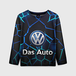 Лонгслив детский Volkswagen слоган Das Auto, цвет: 3D-принт