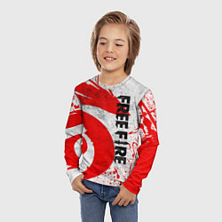 Лонгслив детский GARENA FREE FIRE ЛОГО ИГРЫ, ДРАКОН, цвет: 3D-принт — фото 2