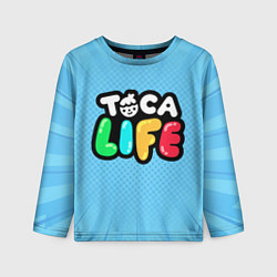 Лонгслив детский Toca Life: Logo, цвет: 3D-принт