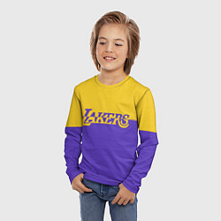 Лонгслив детский KobeBryant Los Angeles Lakers,, цвет: 3D-принт — фото 2