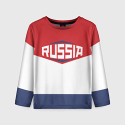 Лонгслив детский Russia, цвет: 3D-принт