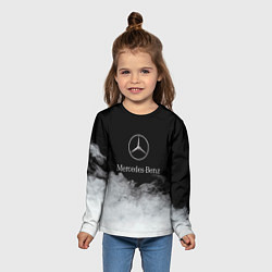 Лонгслив детский Mercedes-Benz Облака, цвет: 3D-принт — фото 2