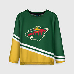 Лонгслив детский Minnesota Wild NHL, цвет: 3D-принт