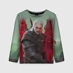 Детский лонгслив ВЕДЬМАК THE WITCHER ГЕРАЛЬТ С МЕЧОМ