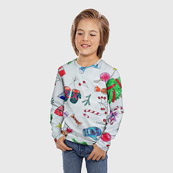 Лонгслив детский Шарики фонарики, цвет: 3D-принт — фото 2
