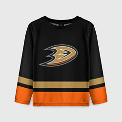 Лонгслив детский Anaheim Ducks Анахайм Дакс, цвет: 3D-принт