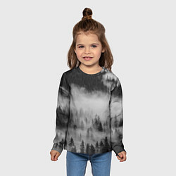 Лонгслив детский ТУМАННЫЙ ЛЕС FOREST, цвет: 3D-принт — фото 2