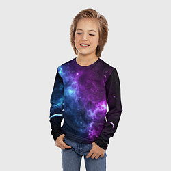 Лонгслив детский NEON GALAXY НЕОНОВЫЙ КОСМОС, цвет: 3D-принт — фото 2